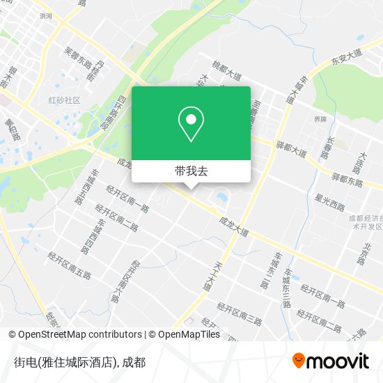 街电(雅住城际酒店)地图