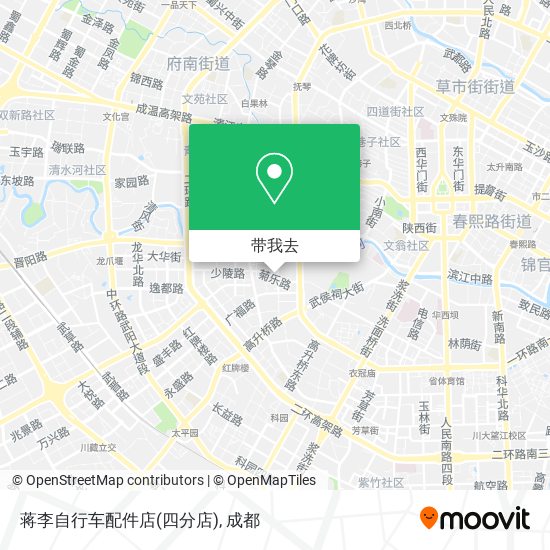 蒋李自行车配件店(四分店)地图