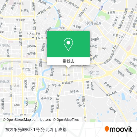 东方阳光城B区1号院-北2门地图