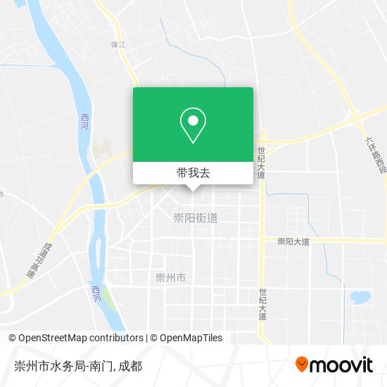 崇州市水务局-南门地图