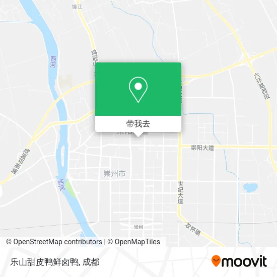 乐山甜皮鸭鲜卤鸭地图