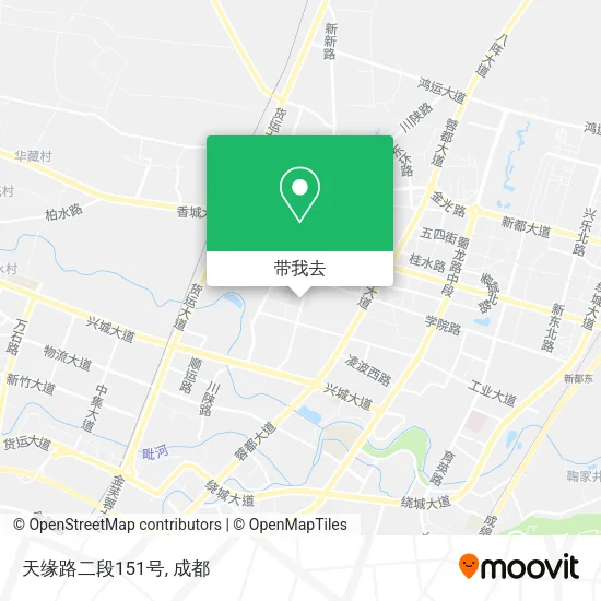 天缘路二段151号地图