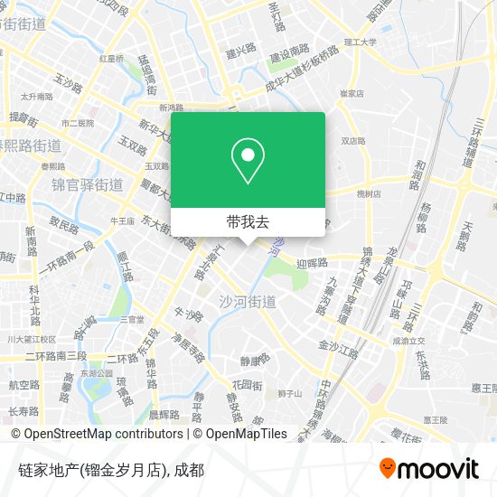 链家地产(镏金岁月店)地图