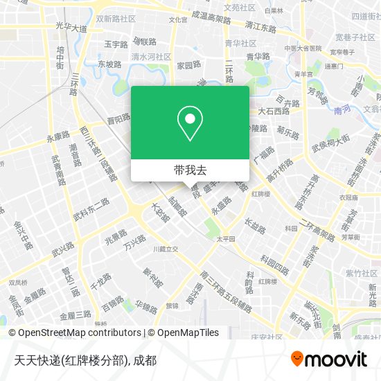 天天快递(红牌楼分部)地图