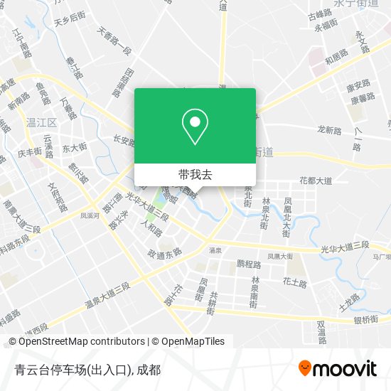 青云台停车场(出入口)地图