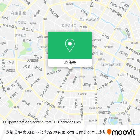 成都美好家园商业经营管理有限公司武侯分公司地图