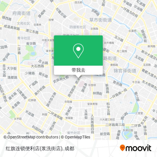 红旗连锁便利店(浆洗街店)地图