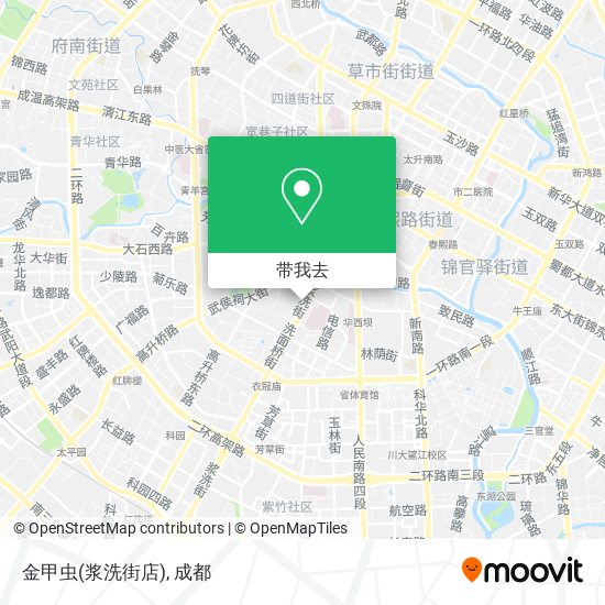 金甲虫(浆洗街店)地图