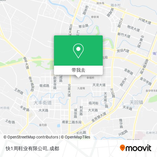 快1周鞋业有限公司地图