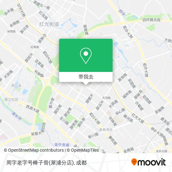 周字老字号棒子骨(犀浦分店)地图