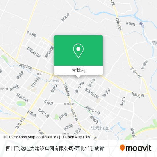 四川飞达电力建设集团有限公司-西北1门地图