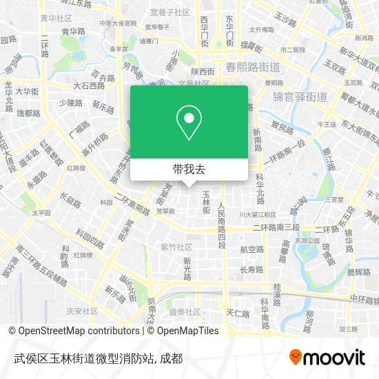 武侯区玉林街道微型消防站地图