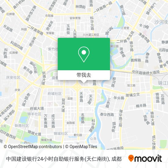 中国建设银行24小时自助银行服务(天仁南街)地图