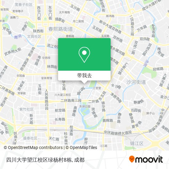 四川大学望江校区绿杨村8栋地图