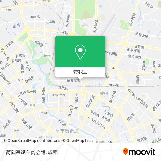 简阳宗斌羊肉会馆地图