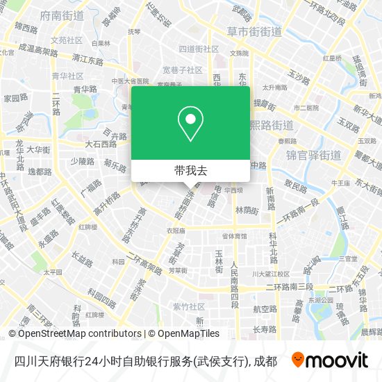 四川天府银行24小时自助银行服务(武侯支行)地图