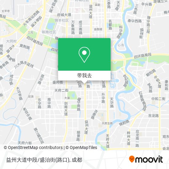 益州大道中段/盛治街(路口)地图