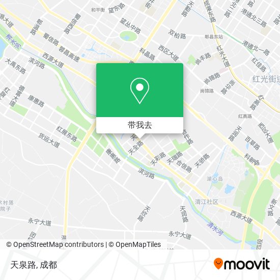 天泉路地图
