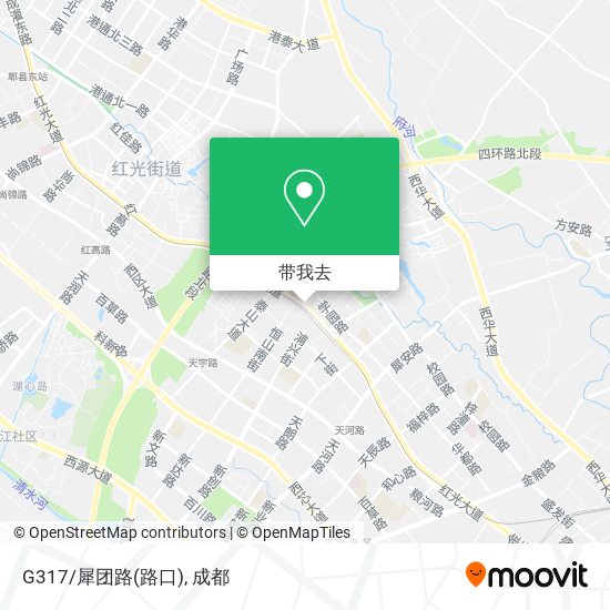 G317/犀团路(路口)地图
