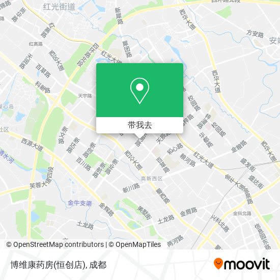 博维康药房(恒创店)地图