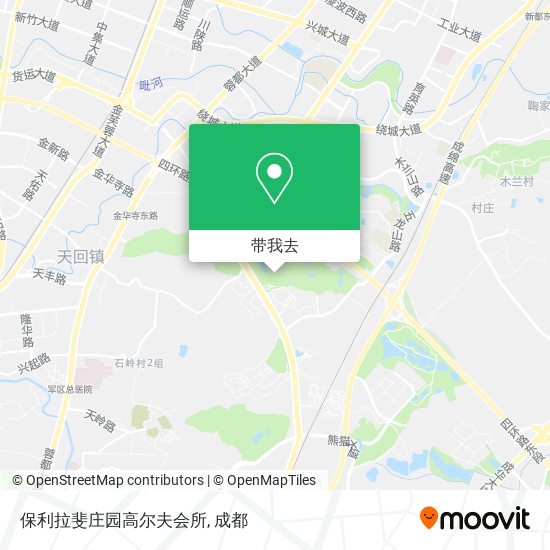 保利拉斐庄园高尔夫会所地图