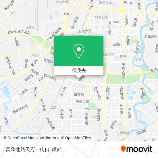 富华北路天府一街口地图