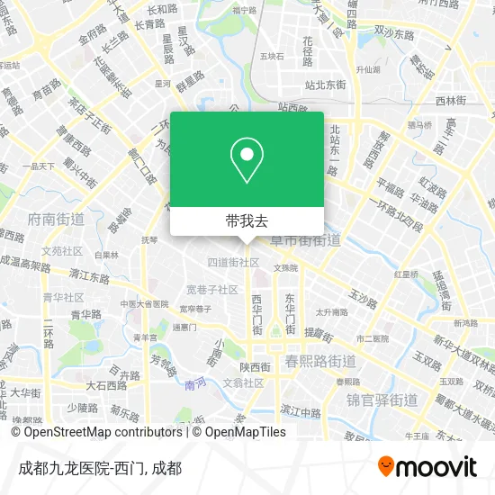 成都九龙医院-西门地图
