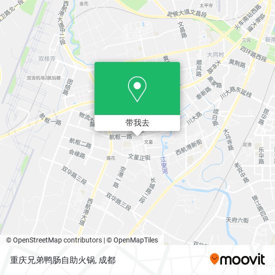 重庆兄弟鸭肠自助火锅地图