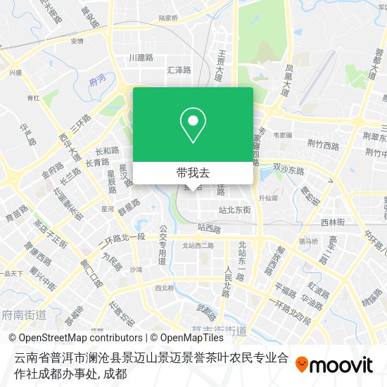 云南省普洱市澜沧县景迈山景迈景誉茶叶农民专业合作社成都办事处地图