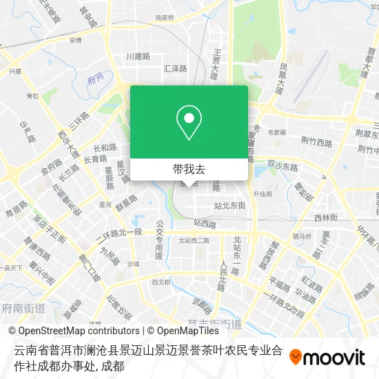 云南省普洱市澜沧县景迈山景迈景誉茶叶农民专业合作社成都办事处地图