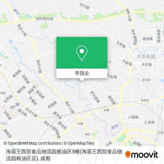 海霸王西部食品物流园粮油区5幢(海霸王西部食品物流园粮油区店)地图