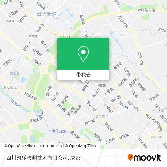 四川凯乐检测技术有限公司地图