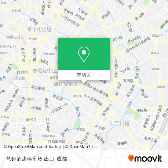 艺锦酒店停车场-出口地图