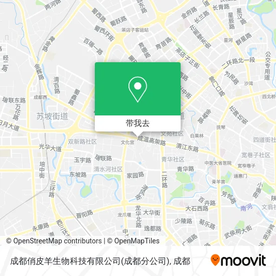 成都俏皮羊生物科技有限公司(成都分公司)地图