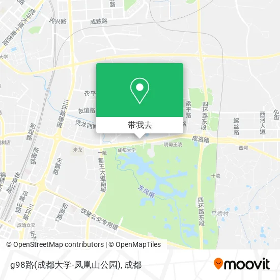g98路(成都大学-凤凰山公园)地图