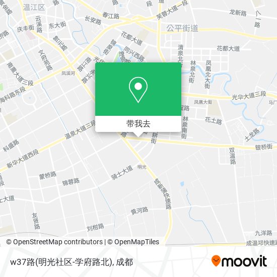 w37路(明光社区-学府路北)地图