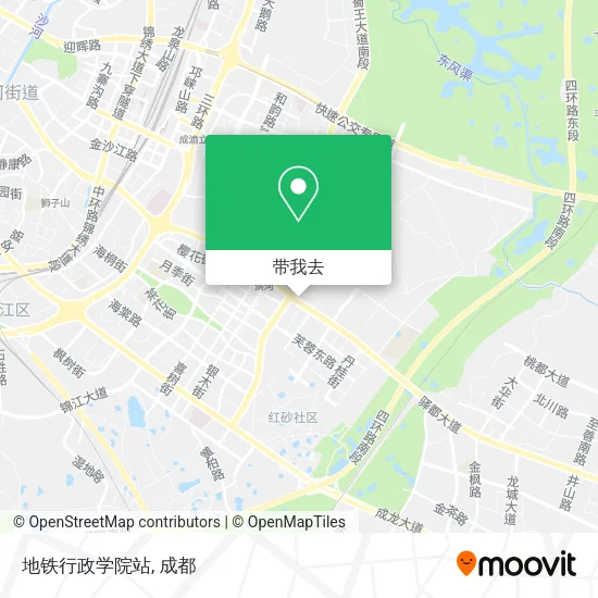地铁行政学院站地图