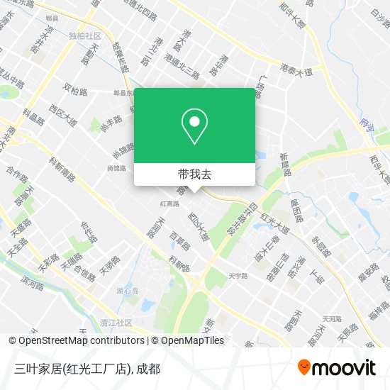 三叶家居(红光工厂店)地图