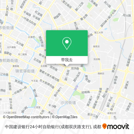 中国建设银行24小时自助银行(成都双庆路支行)地图