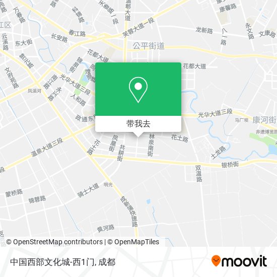中国西部文化城-西1门地图