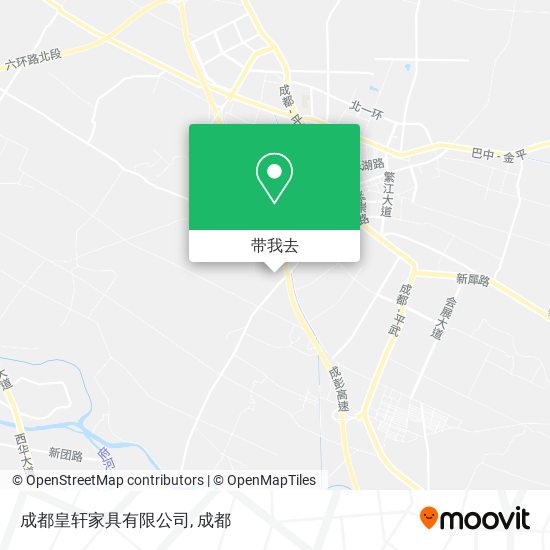 成都皇轩家具有限公司地图
