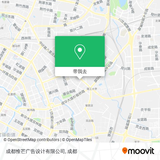 成都惟芒广告设计有限公司地图