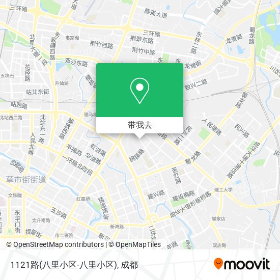1121路(八里小区-八里小区)地图