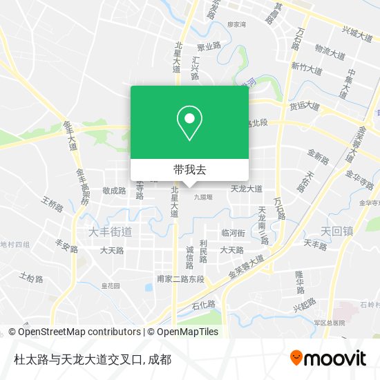 杜太路与天龙大道交叉口地图