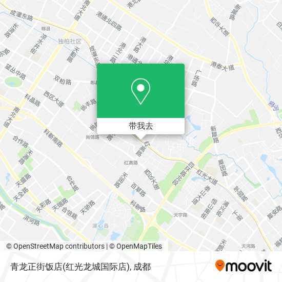青龙正街饭店(红光龙城国际店)地图