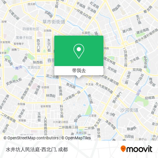 水井坊人民法庭-西北门地图