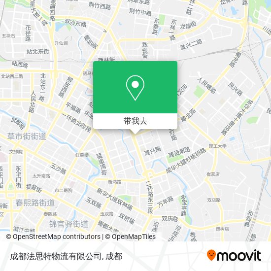 成都法思特物流有限公司地图