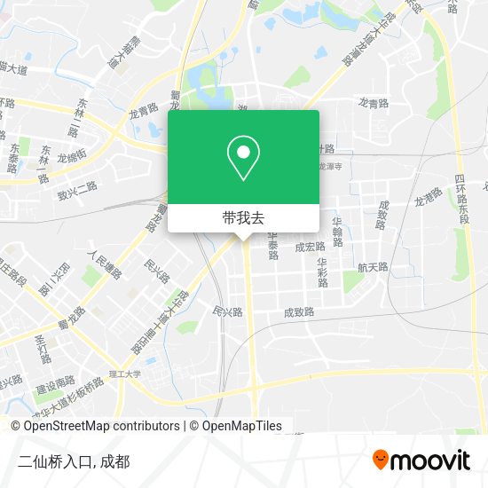 二仙桥入口地图