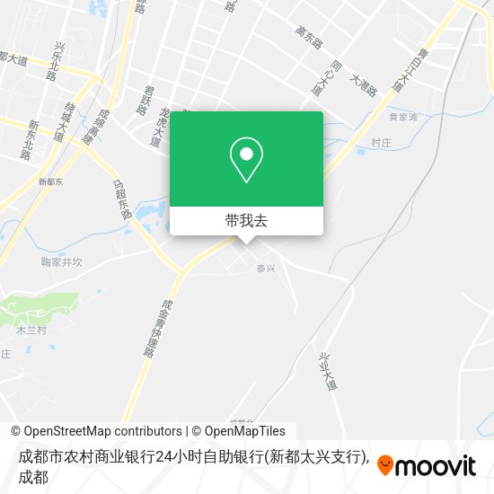 成都市农村商业银行24小时自助银行(新都太兴支行)地图