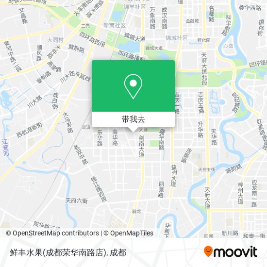 鲜丰水果(成都荣华南路店)地图